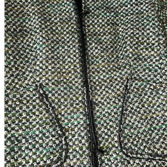 Lafayette 148 new york green tweed blazer jacket - Picture 5 of 9